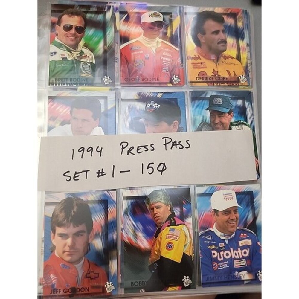 1994 PRESS PASS. Set, 1 - 150 Cards, MINT, See Photos!